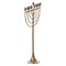 Vintiquewise Modern Solid Metal Judaica Hanukkah Menorah 9 Branched Candelabra, Gold Finish Large QI004119.GD.L - alternate 7